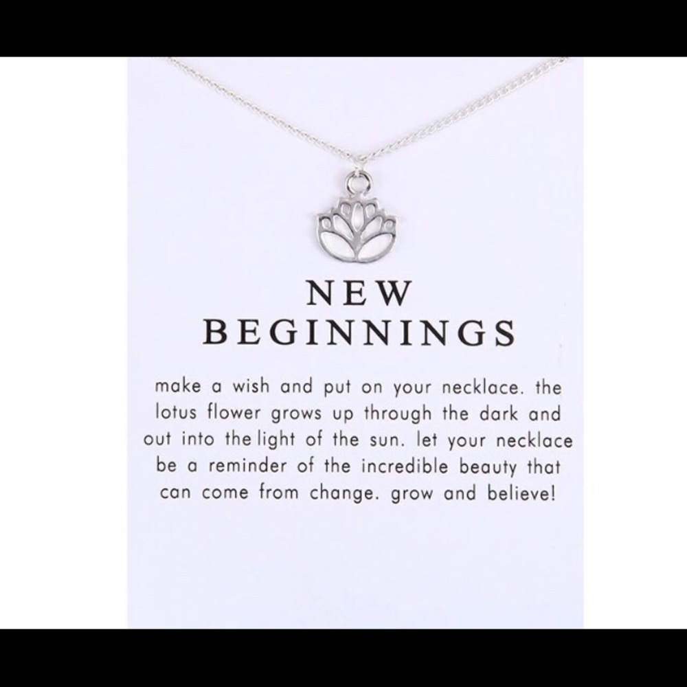 🎉 Lotus Pendant Necklace - Picture 3 of 4